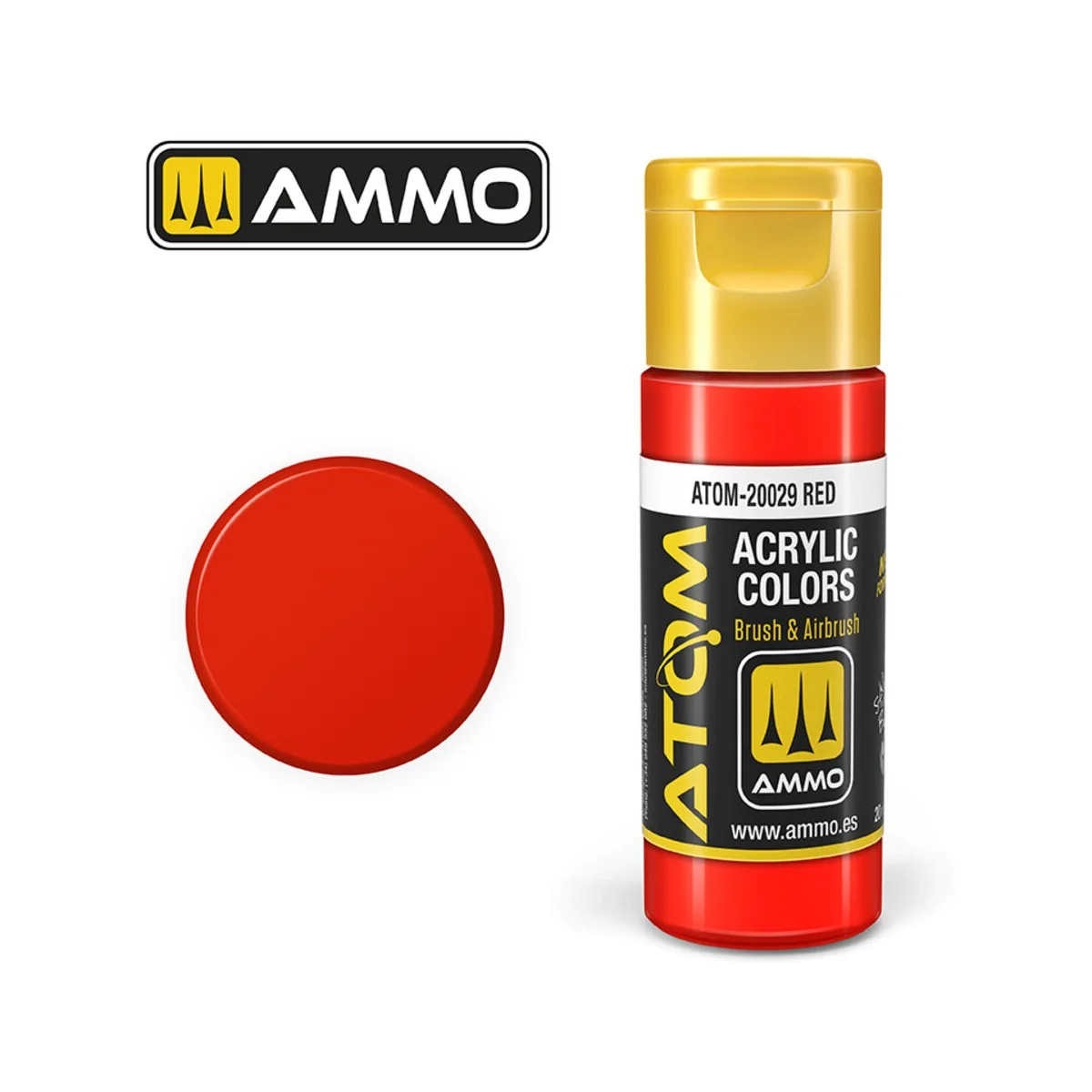 ATOM COLOR Red - AMMO by MIG Jimenez ATOM-20029