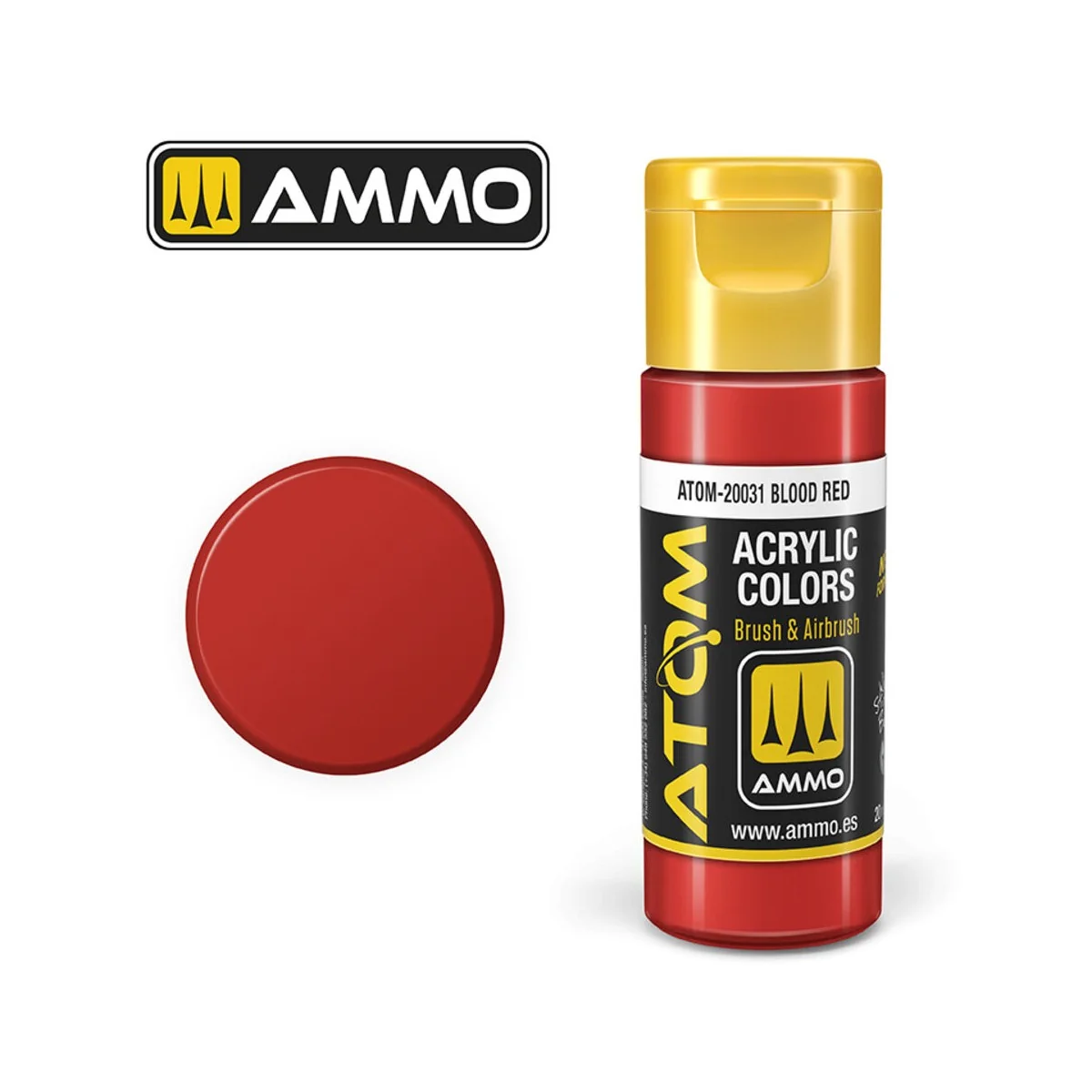 ATOM COLOR Blood Red - AMMO by MIG Jimenez ATOM-20031