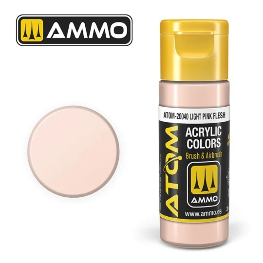 ATOM COLOR Light Pink Flesh - AMMO by MIG Jimenez ATOM-20040