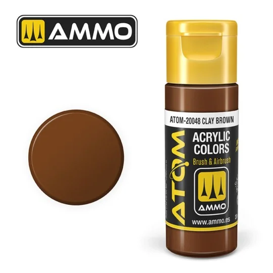 ATOM COLOR Clay Brown - AMMO by MIG Jimenez ATOM-20048