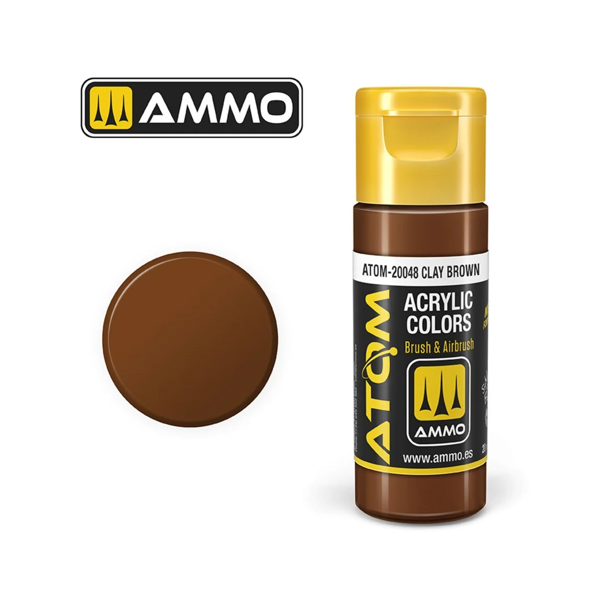 ATOM COLOR Clay Brown - AMMO by MIG Jimenez ATOM-20048