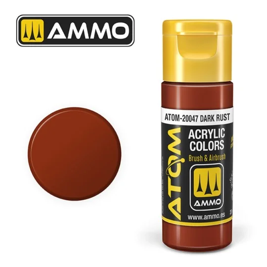 ATOM COLOR Dark Rust - AMMO by MIG Jimenez ATOM-20047