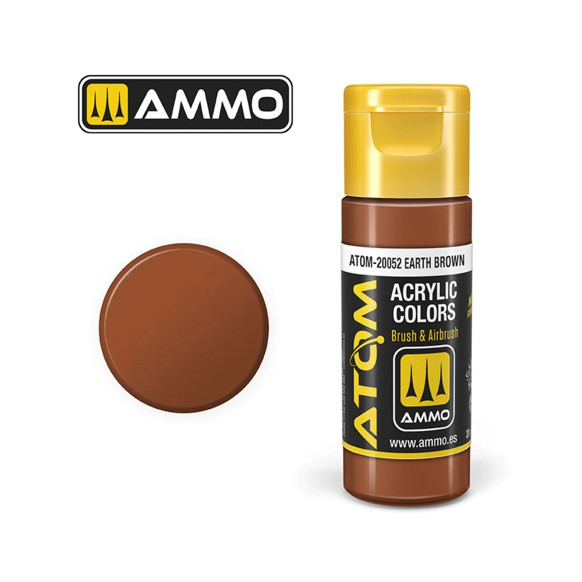 ATOM COLOR Earth Brown - AMMO by MIG Jimenez ATOM-20052