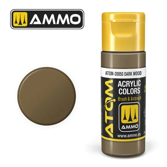 ATOM COLOR Dark Wood - AMMO by MIG Jimenez ATOM-20050