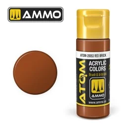 ATOM COLOR Red Brick - AMMO by MIG Jimenez ATOM-20053 2