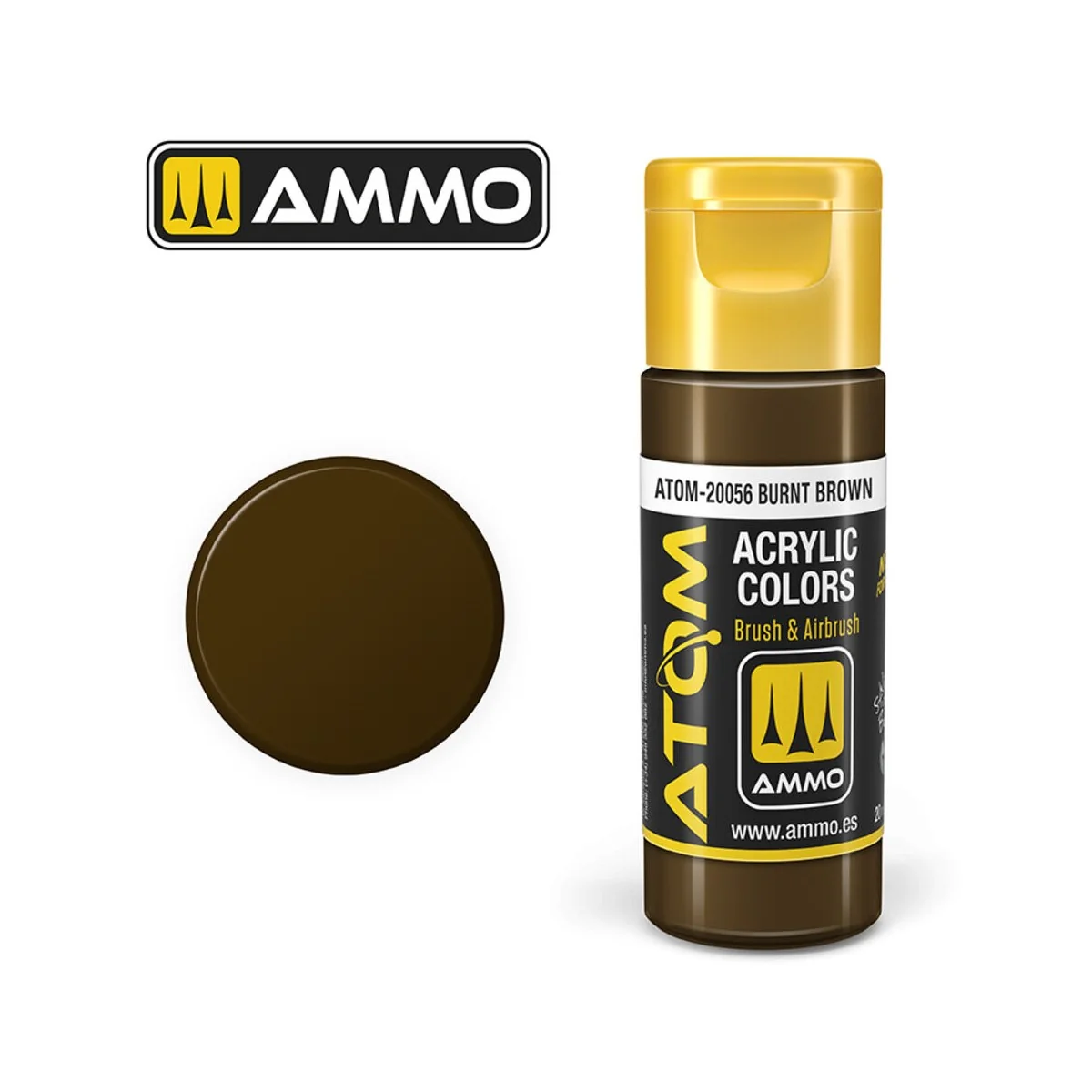 ATOM COLOR Burnt Brown - AMMO by MIG Jimenez ATOM-20056