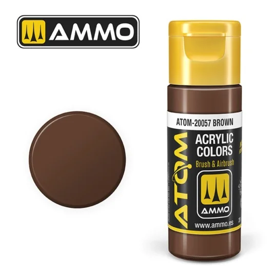 ATOM COLOR Brown - AMMO by MIG Jimenez ATOM-20057