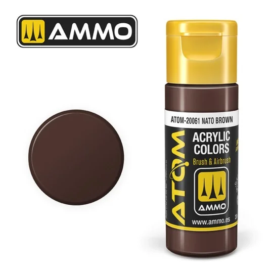 ATOM COLOR NATO Brown - AMMO by MIG Jimenez ATOM-20061