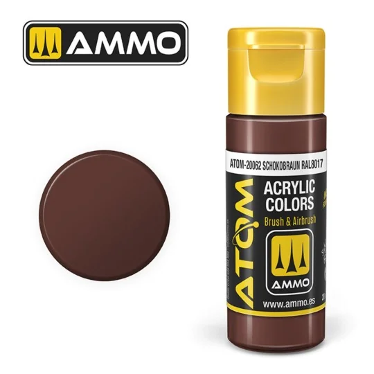 ATOM COLOR Schokobraun RAL 8017 - AMMO by MIG Jimenez ATOM-20062