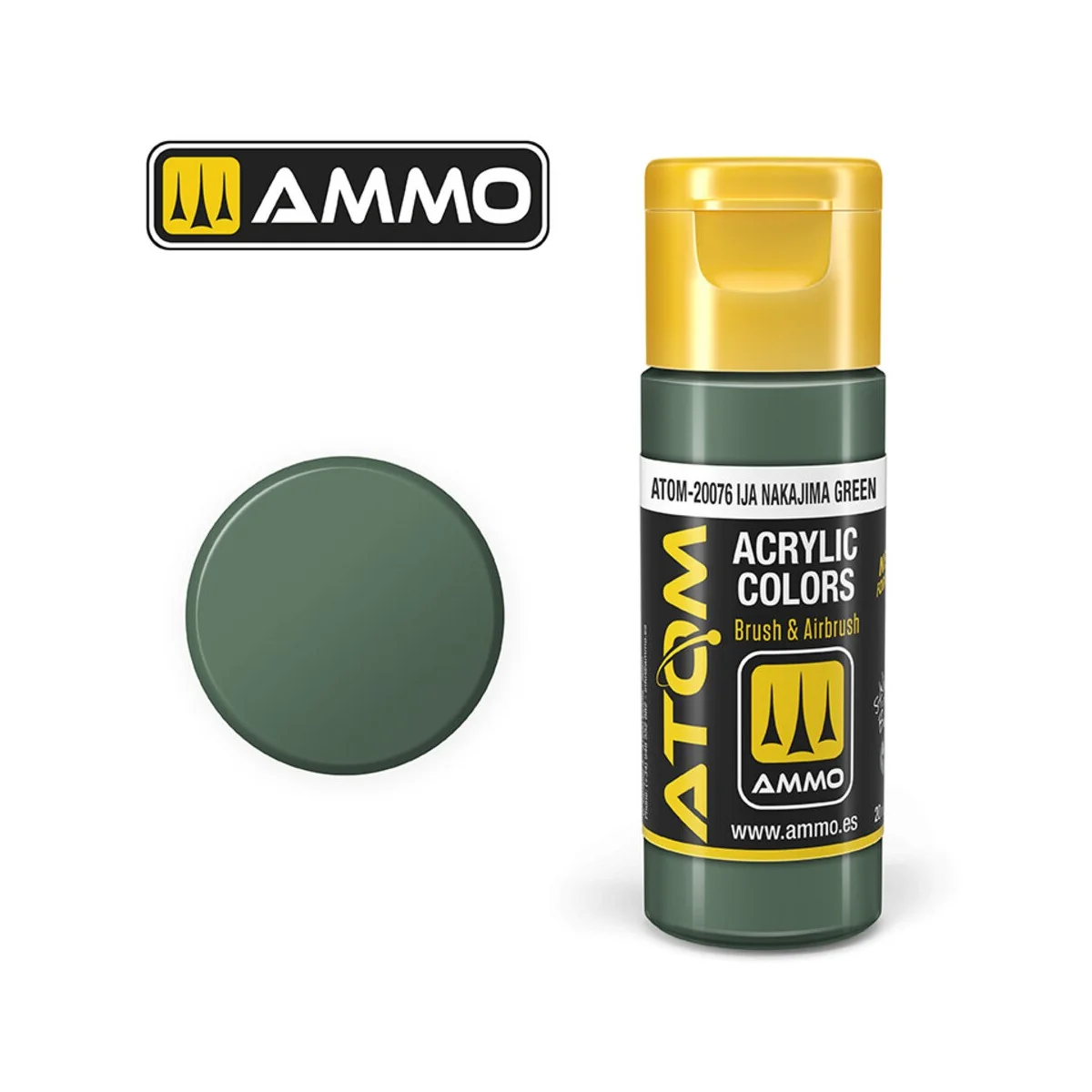 ATOM COLOR IJA Nakajima Green - AMMO by MIG Jimenez ATOM-20076
