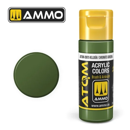 ATOM COLOR Hellgrün / Chromate Green - AMMO by MIG Jimenez ATOM-20075