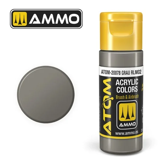 ATOM COLOR Grau RLM02 - AMMO by MIG Jimenez ATOM-20078