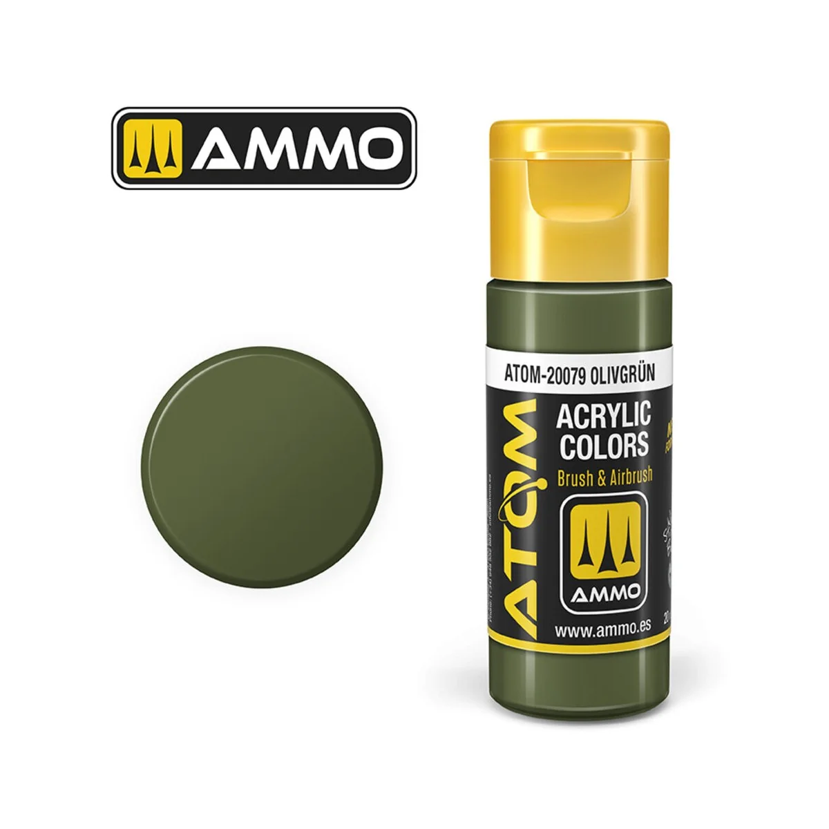 ATOM COLOR Olivgrün - AMMO by MIG Jimenez ATOM-20079