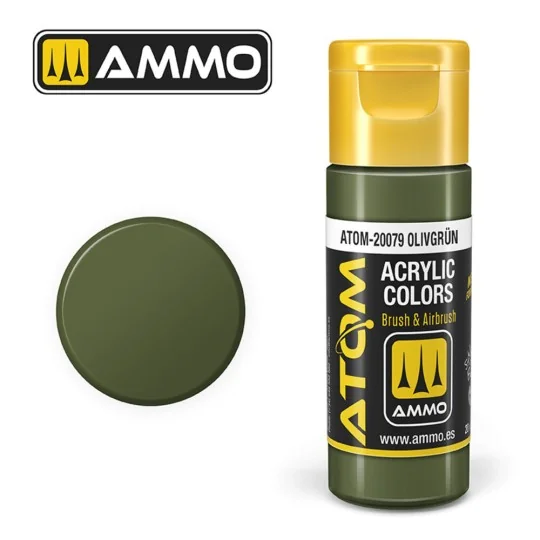 ATOM COLOR Olivgrün - AMMO by MIG Jimenez ATOM-20079