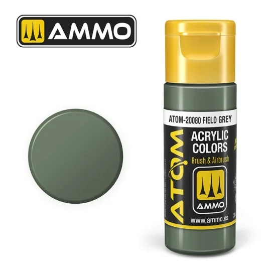 ATOM COLOR Field Grey - AMMO by MIG Jimenez ATOM-20080