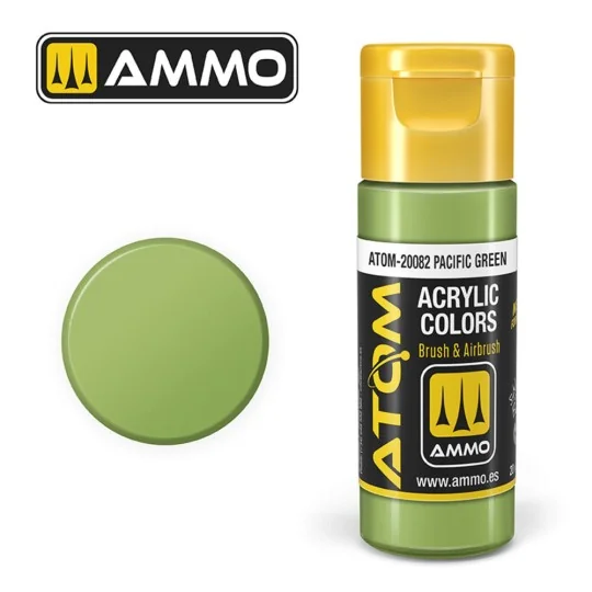 ATOM COLOR Pacific Green - AMMO by MIG Jimenez ATOM-20082