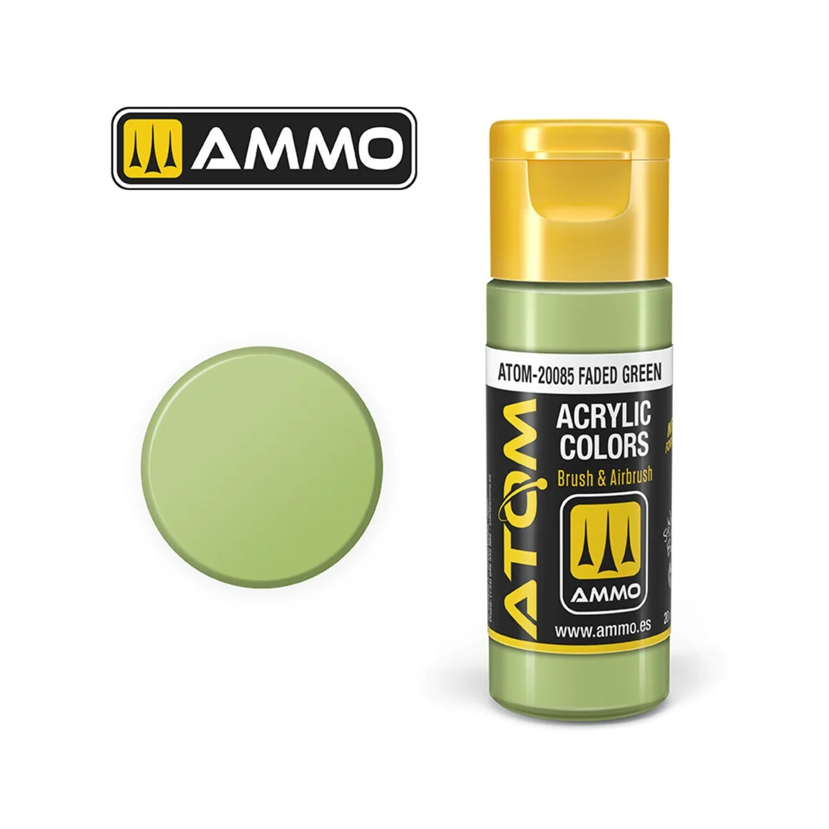 ATOM COLOR Faded Green - AMMO by MIG Jimenez ATOM-20085