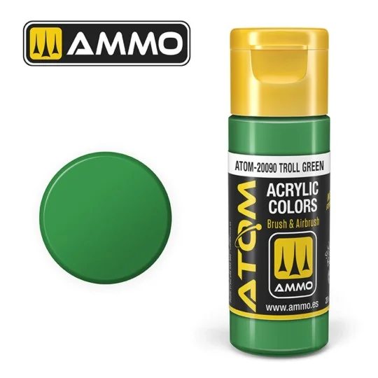 ATOM COLOR Troll Green - AMMO by MIG Jimenez ATOM-20090