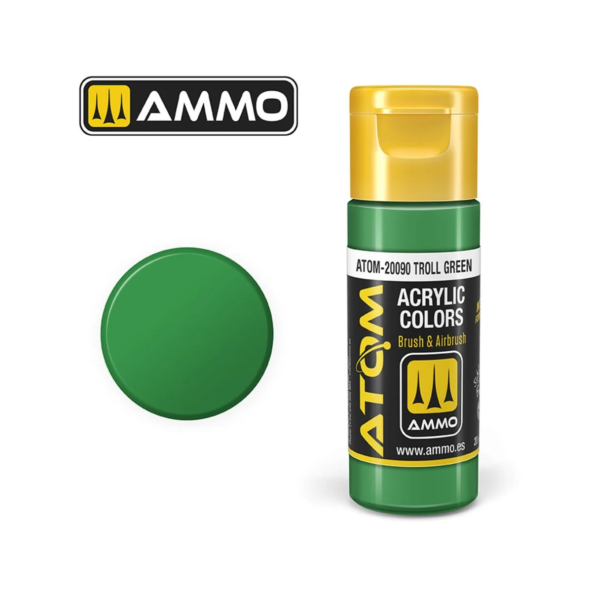 ATOM COLOR Troll Green - AMMO by MIG Jimenez ATOM-20090