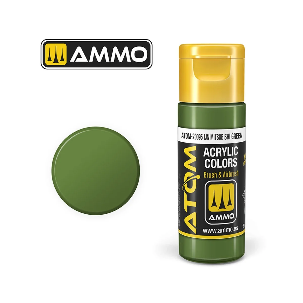 ATOM COLOR IJN Mitsubishi Green - AMMO by MIG Jimenez ATOM-20095
