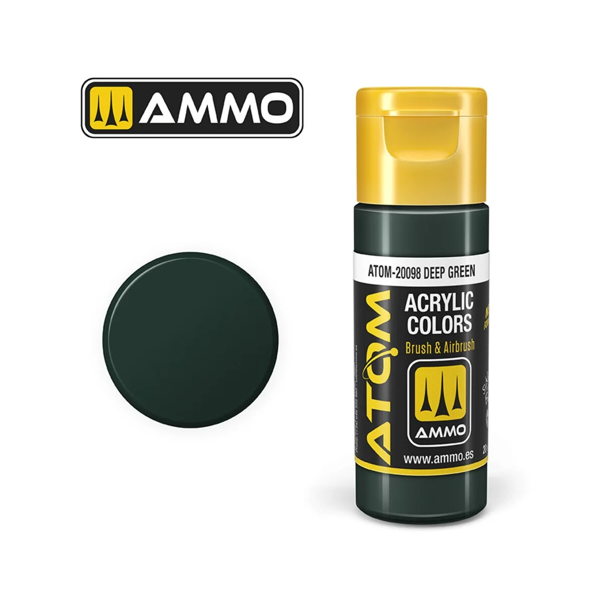 ATOM COLOR Deep Green - AMMO by MIG Jimenez ATOM-20098