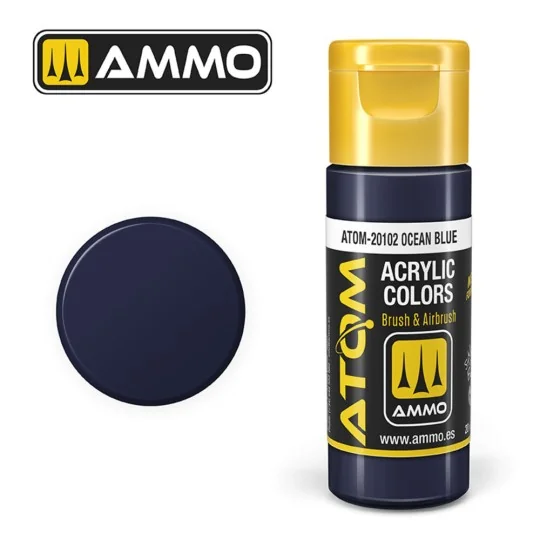 ATOM COLOR Ocean Blue - AMMO by MIG Jimenez ATOM-20102