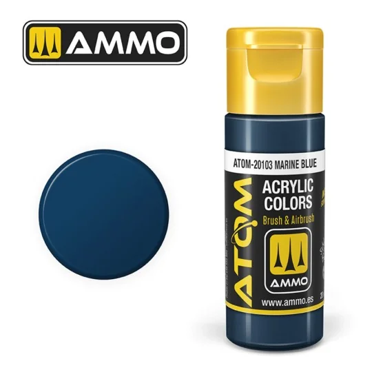 ATOM COLOR Marine Blue - AMMO by MIG Jimenez ATOM-20103