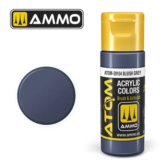 ATOM COLOR Bluish Grey - AMMO by MIG Jimenez ATOM-20104