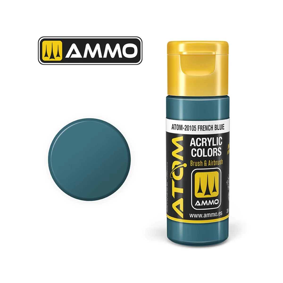ATOM COLOR French Blue - AMMO by MIG Jimenez ATOM-20105