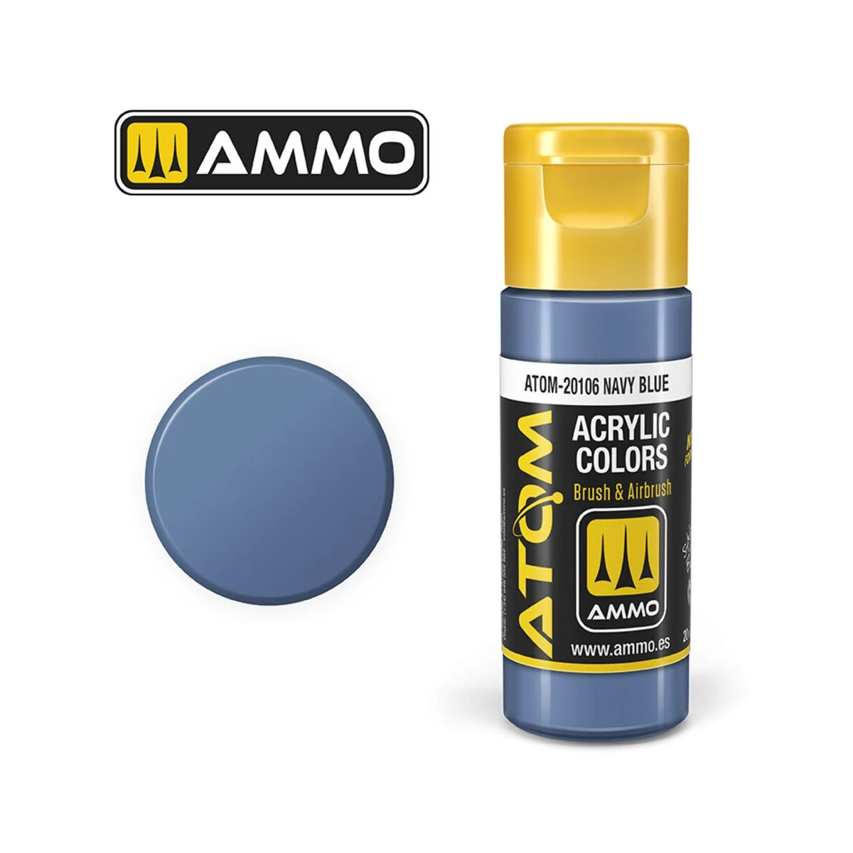 ATOM COLOR Navy Blue - AMMO by MIG Jimenez ATOM-20106