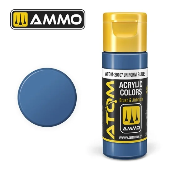 ATOM COLOR Uniform Blue - AMMO by MIG Jimenez ATOM-20107