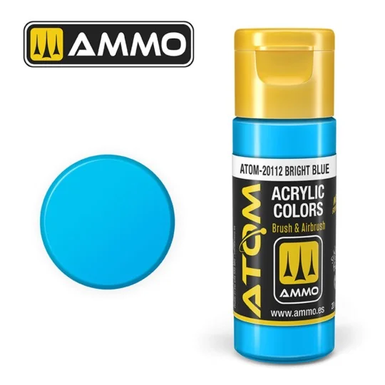 ATOM COLOR Bright Blue - AMMO by MIG Jimenez ATOM-20112