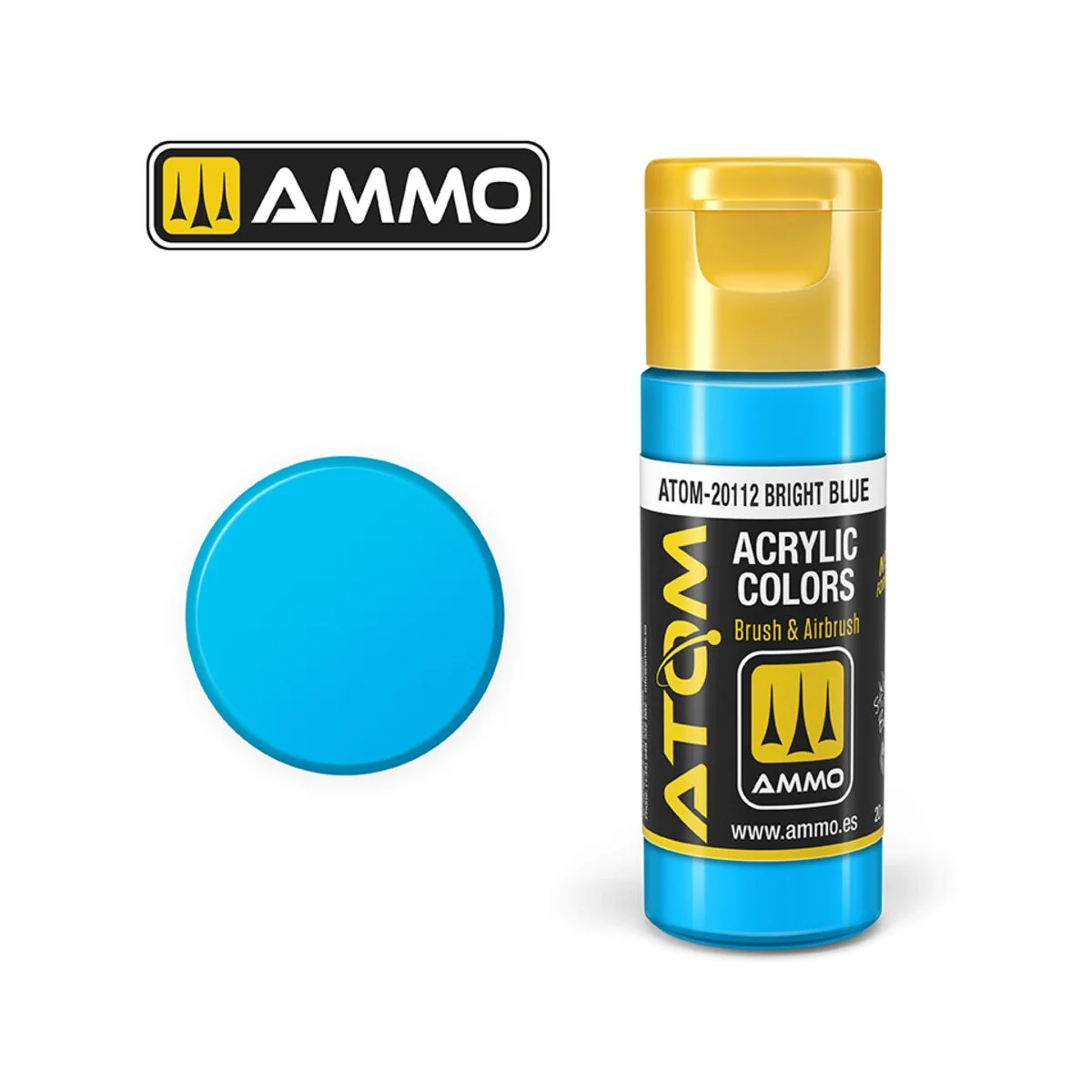 ATOM COLOR Bright Blue - AMMO by MIG Jimenez ATOM-20112