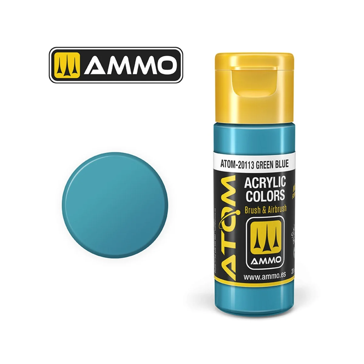 ATOM COLOR Green Blue - AMMO by MIG Jimenez ATOM-20113