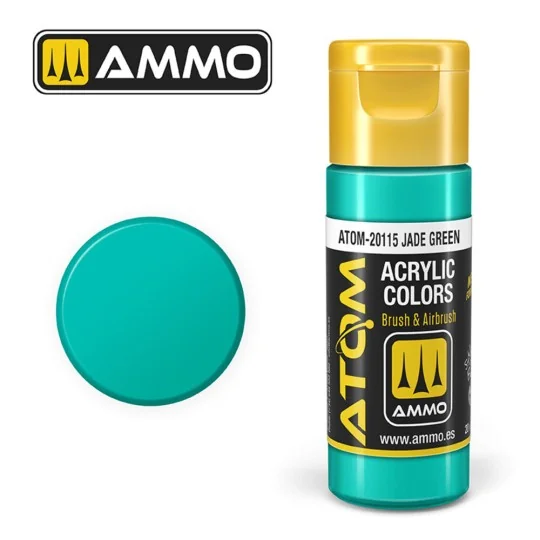 ATOM COLOR Jade Green - AMMO by MIG Jimenez ATOM-20115