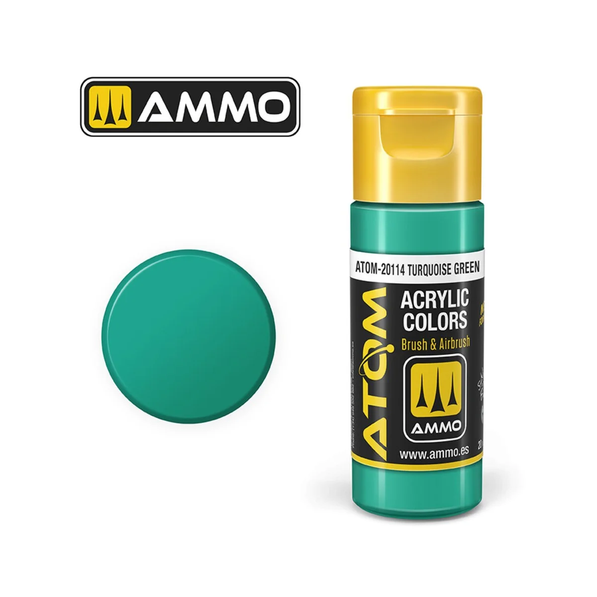 ATOM COLOR Turquoise Green - AMMO by MIG Jimenez ATOM-20114