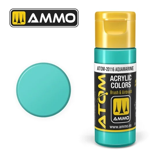 ATOM COLOR Aquamarine - AMMO by MIG Jimenez ATOM-20116