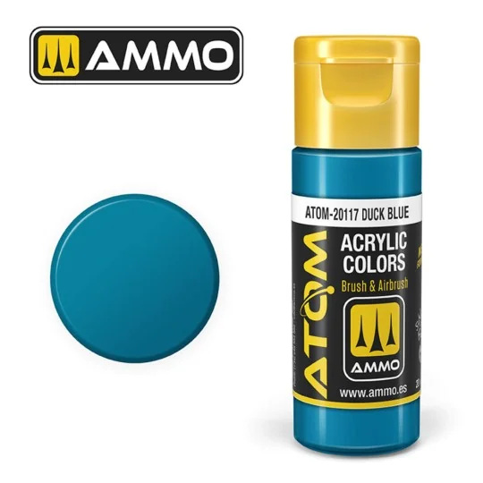 ATOM COLOR Duck Blue - AMMO by MIG Jimenez ATOM-20117