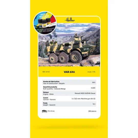 STARTER KIT VAB 6x6, 1/35 - Heller 57141