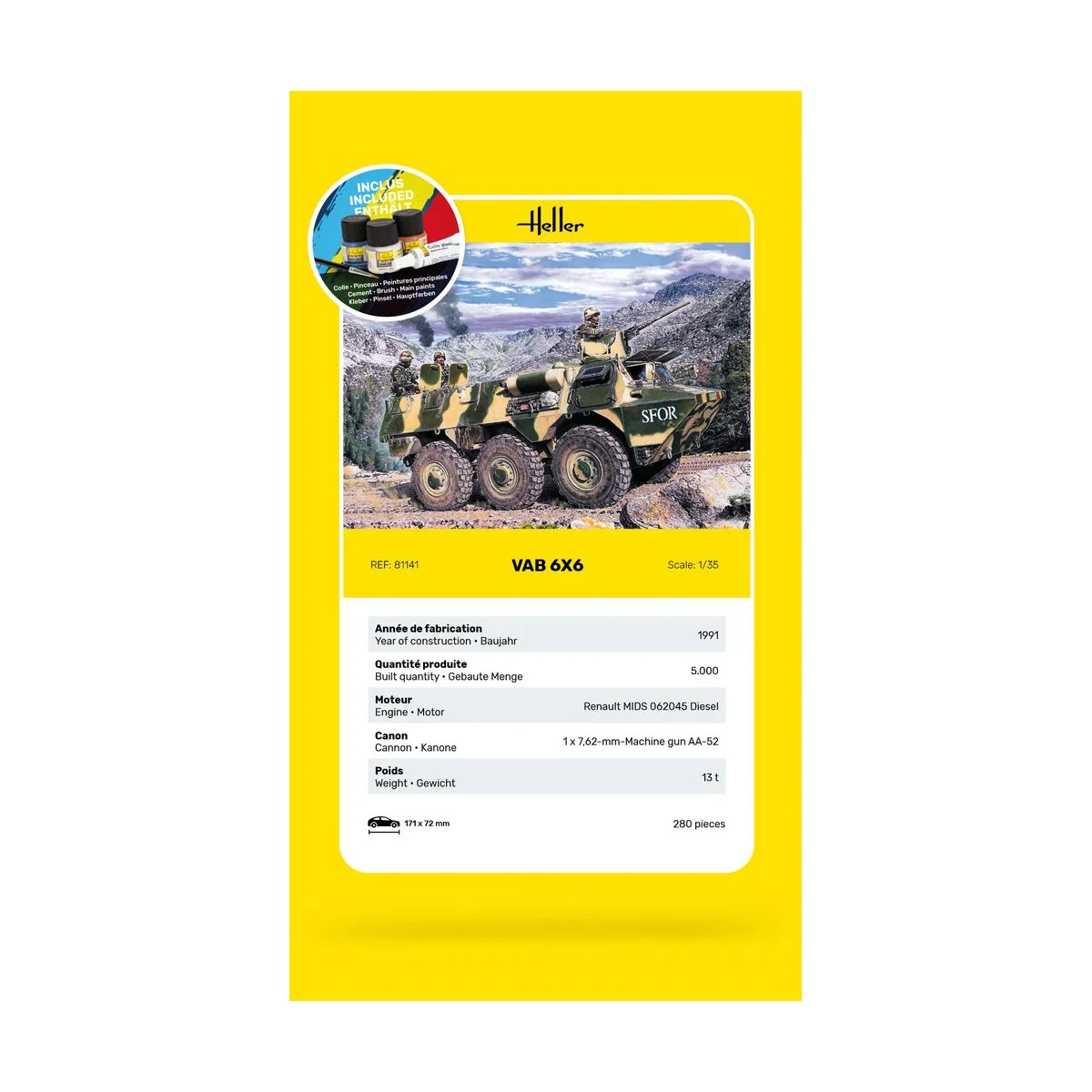 STARTER KIT VAB 6x6 - Heller 57141