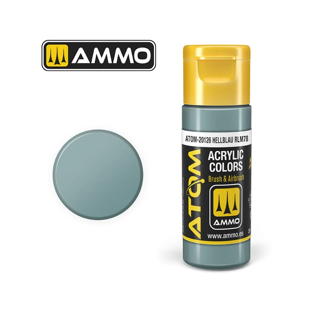 ATOM COLOR Hellblau RLM78 - AMMO by MIG Jimenez ATOM-20126