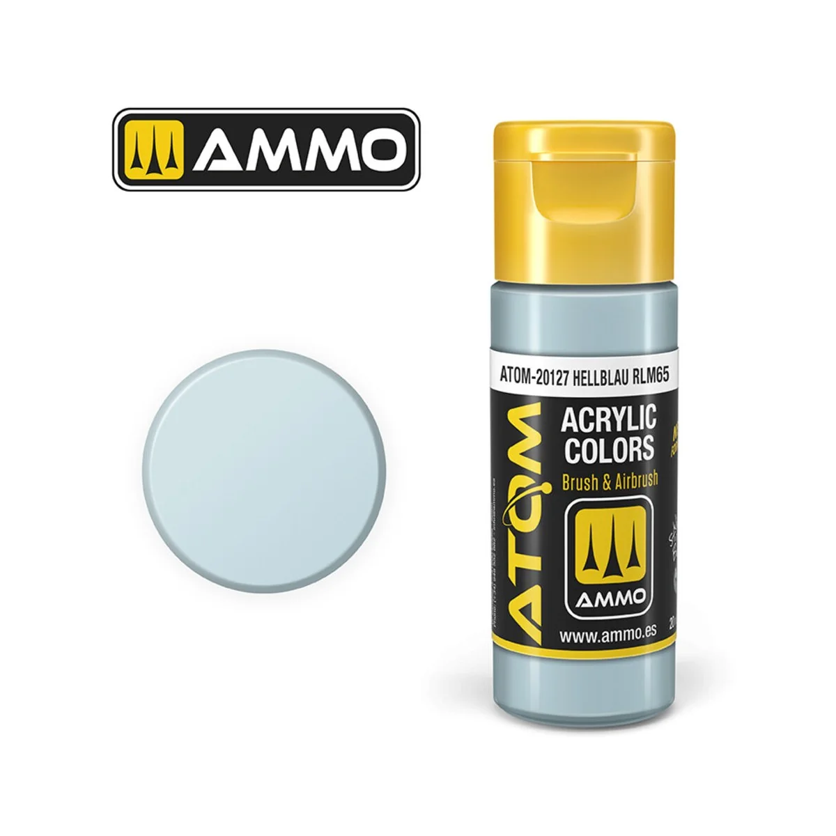 ATOM COLOR Hellblau RLM65 - AMMO by MIG Jimenez ATOM-20127