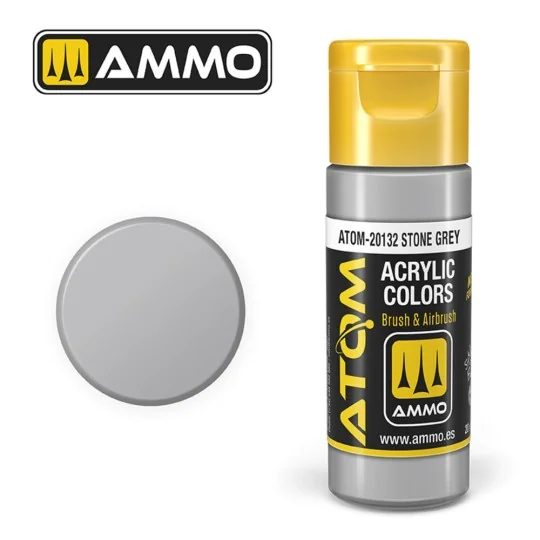 ATOM COLOR Stone Grey - AMMO by MIG Jimenez ATOM-20132