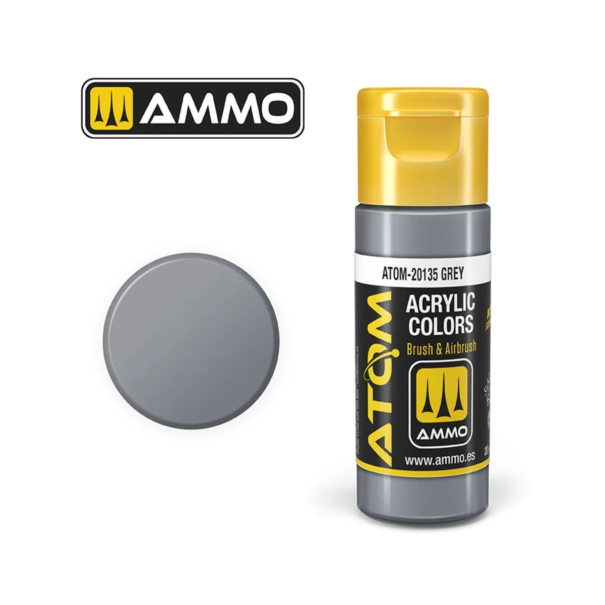 ATOM COLOR Grey - AMMO by MIG Jimenez ATOM-20135