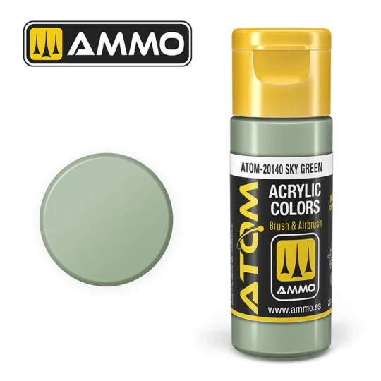 ATOM COLOR Sky Green - AMMO by MIG Jimenez ATOM-20140