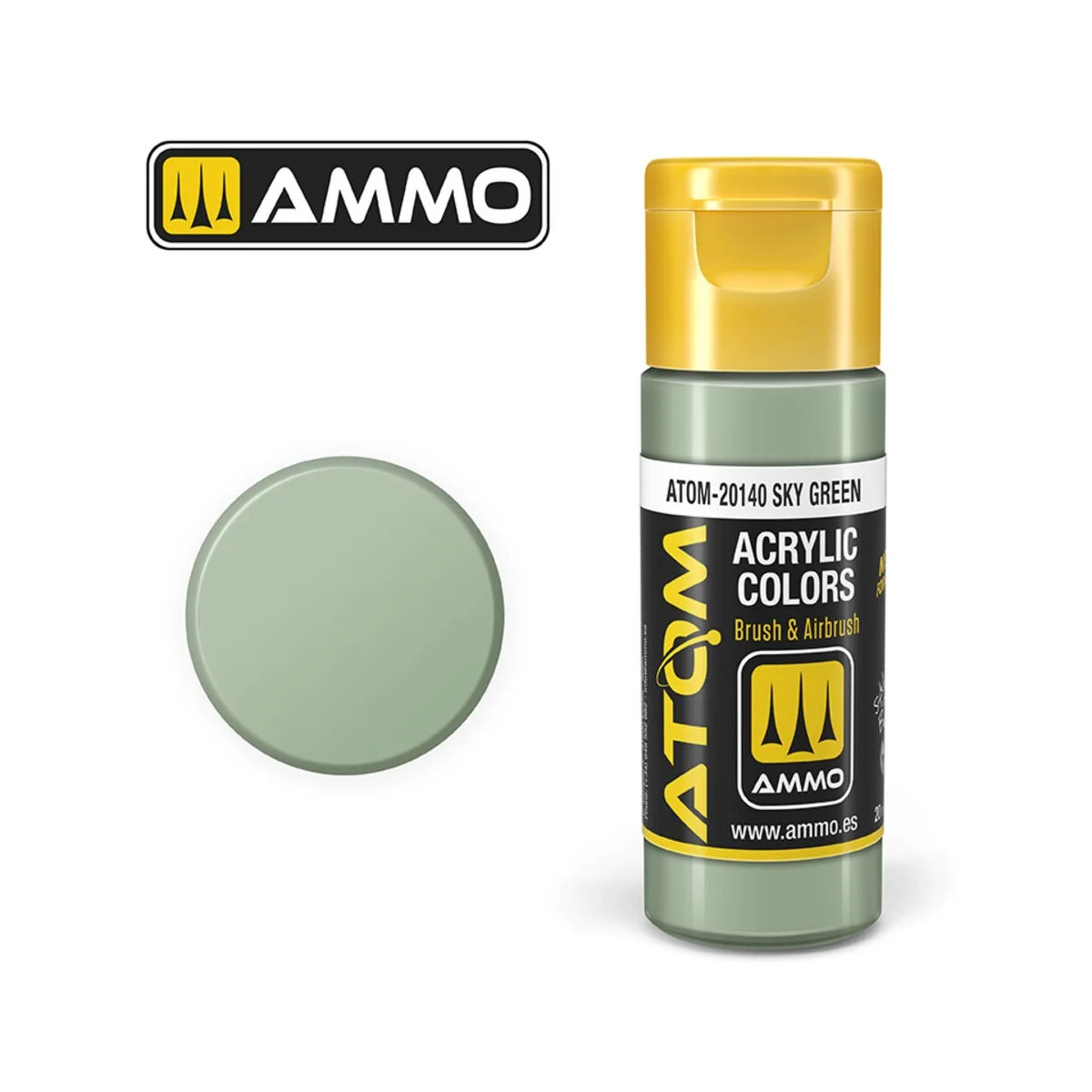 ATOM COLOR Sky Green - AMMO by MIG Jimenez ATOM-20140