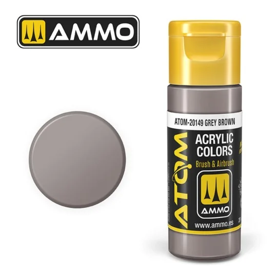 ATOM COLOR Grey Brown - AMMO by MIG Jimenez ATOM-20149