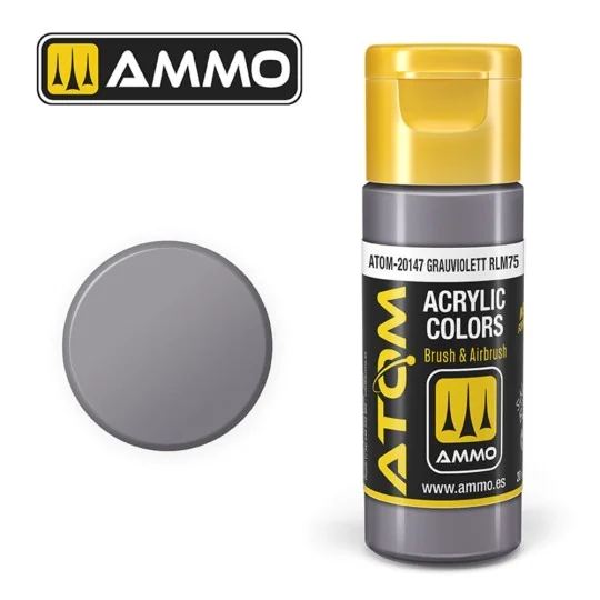 ATOM COLOR Grauviolett RLM75 - AMMO by MIG Jimenez ATOM-20147