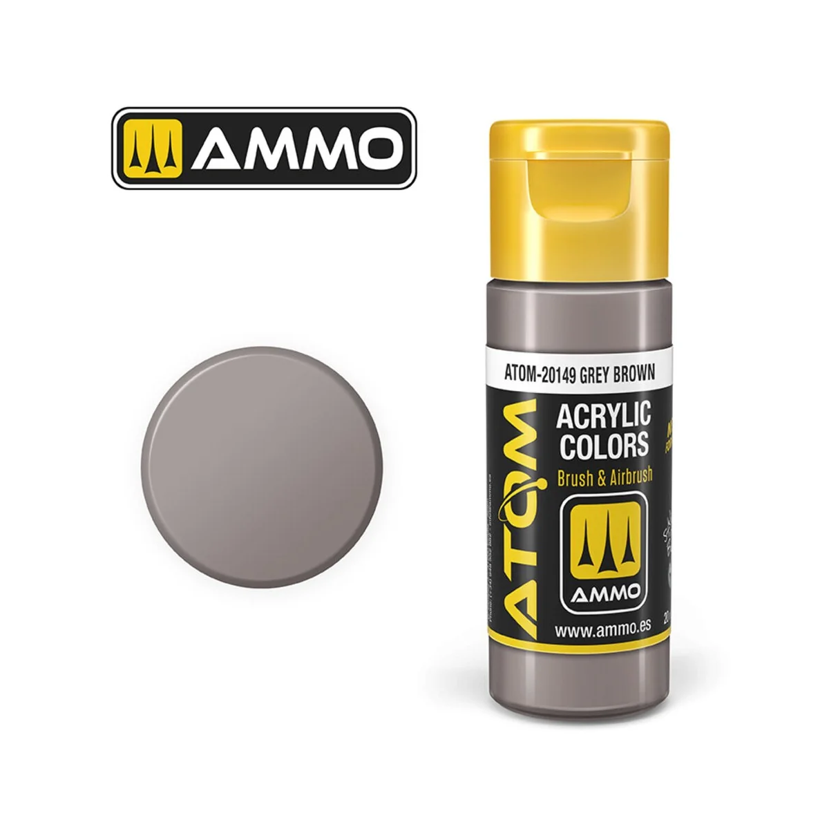 ATOM COLOR Grey Brown - AMMO by MIG Jimenez ATOM-20149