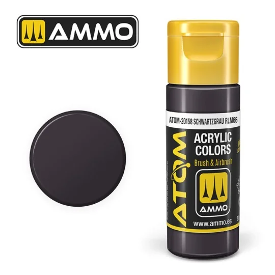 ATOM COLOR Schwartzgrau RLM66 - AMMO by MIG Jimenez ATOM-20158
